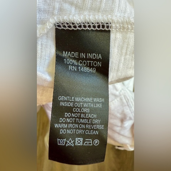 Truth Substance Common Sense Mens White 1/4 Button-Up Short Sleeve Size M NWT - Picture 5 of 5